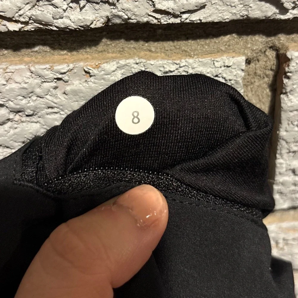 Lululemon Track That High-Rise Lined Shorts Black Size 8 Running Training